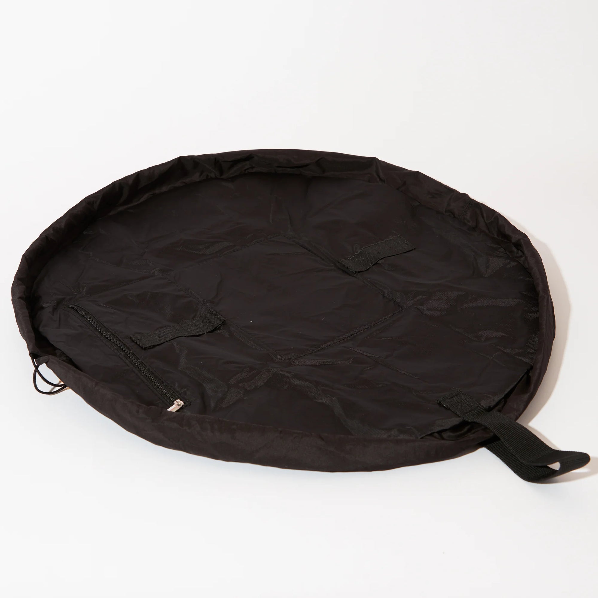 Drawstring Flat Lay Makeup Bag - Classic Black