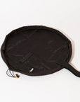 Mini Drawstring Flat Lay Makeup Bag - Classic Black
