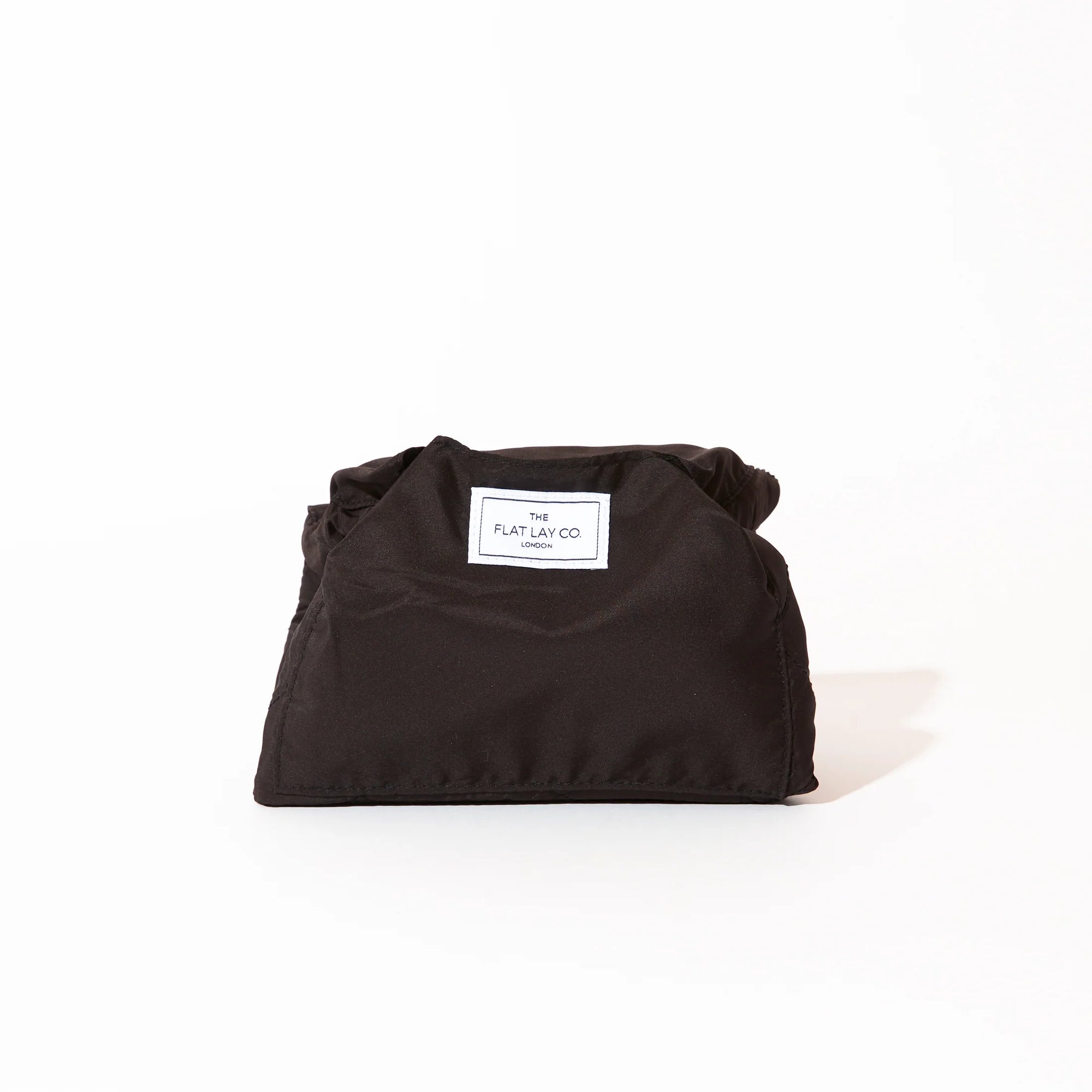 Drawstring Flat Lay Makeup Bag - Classic Black