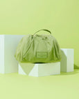 Parachute Drawstring Flat Lay Makeup Bag - Light Green
