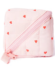 Marshmallow Flat Lay Makeup Box Bag - Sweet Pink Hearts