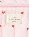 Marshmallow Flat Lay Makeup Box Bag - Sweet Pink Hearts