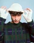 Wool Beanie - White