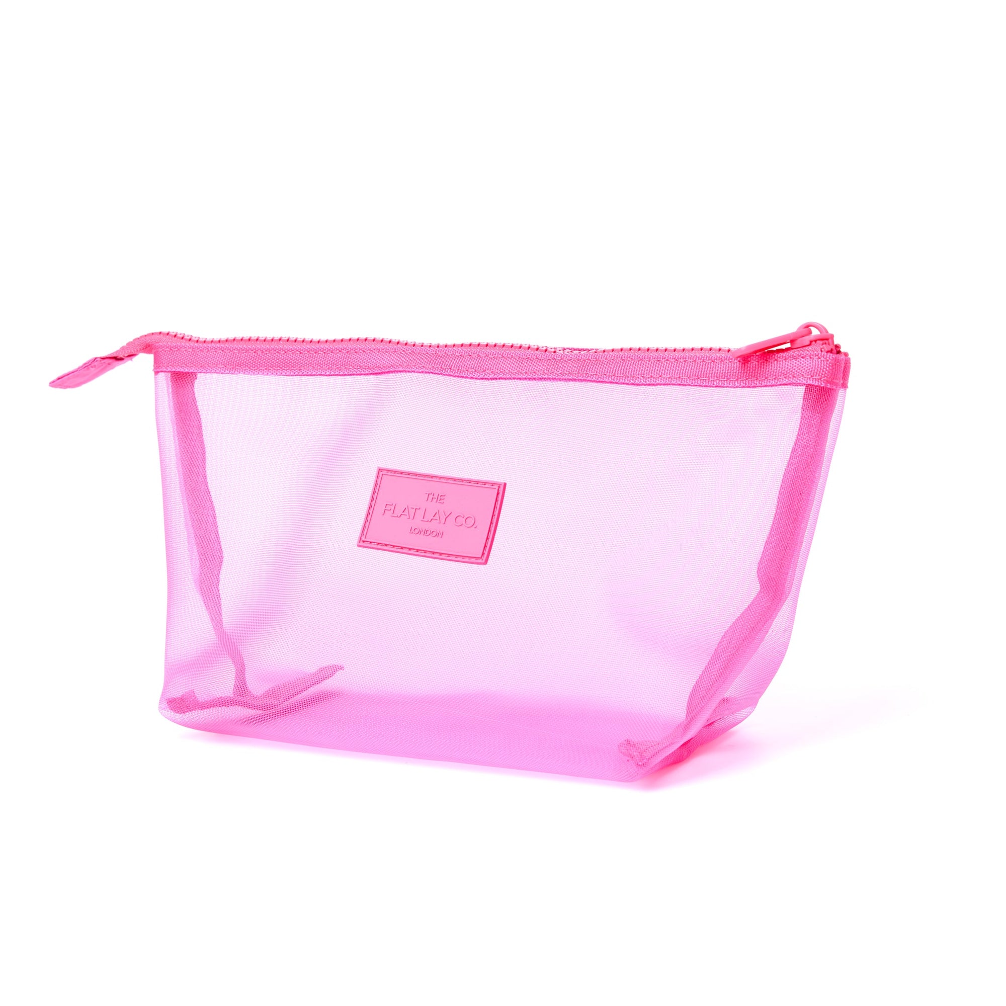 Mesh Essential Makeup Pouch - Hot Pink