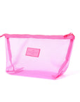 Mesh Essential Makeup Pouch - Hot Pink
