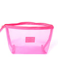 Mesh Essential Makeup Pouch - Hot Pink
