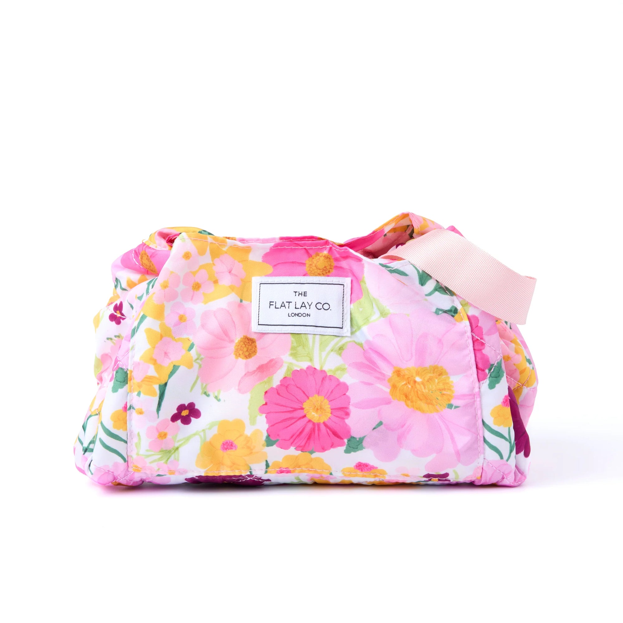 Drawstring Makeup Bag - Bouquet Flowers