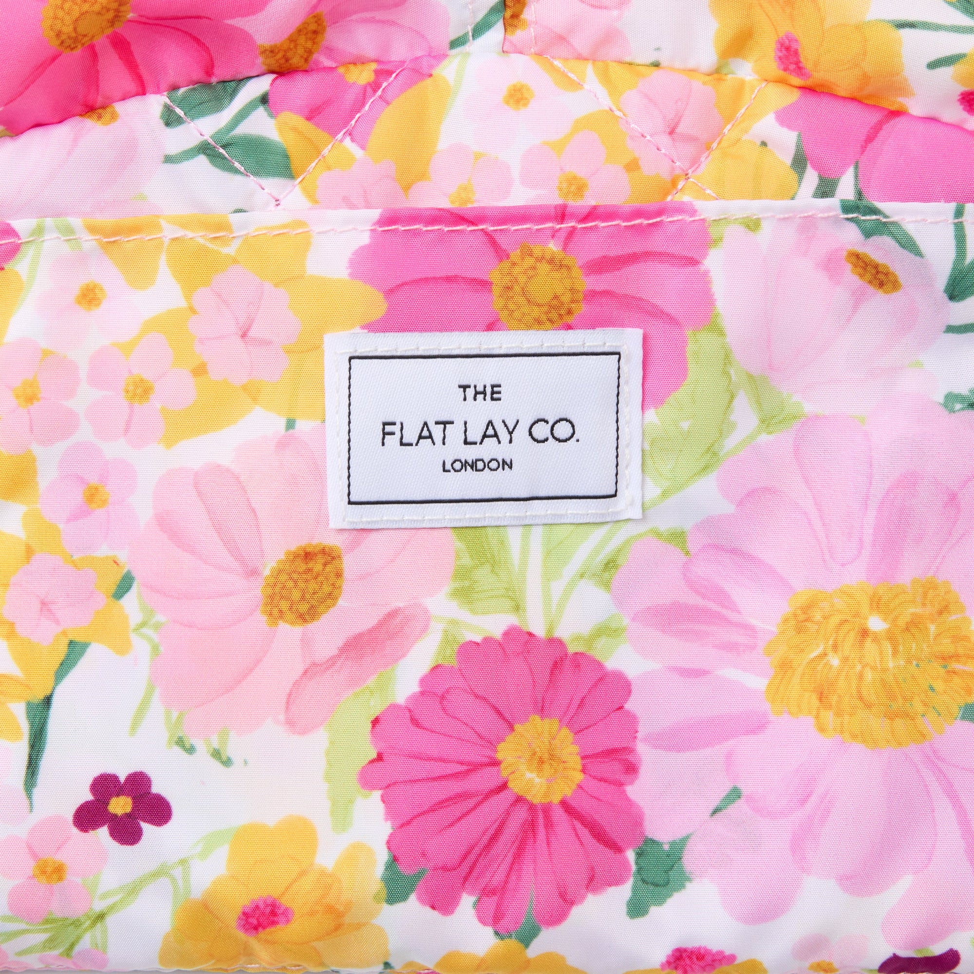 Drawstring Makeup Bag - Bouquet Flowers