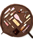Drawstring Makeup Bag - Espresso