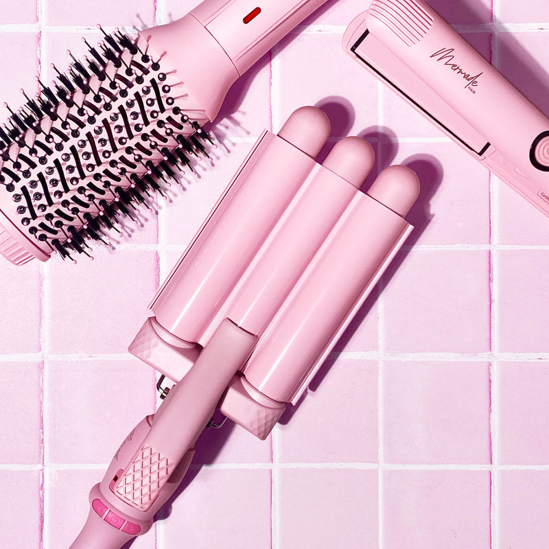Mermade Pro Mini Hair Waver - 25mm Pink