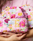 Marshmallow Makeup Box Bag - Bouquet Flowers