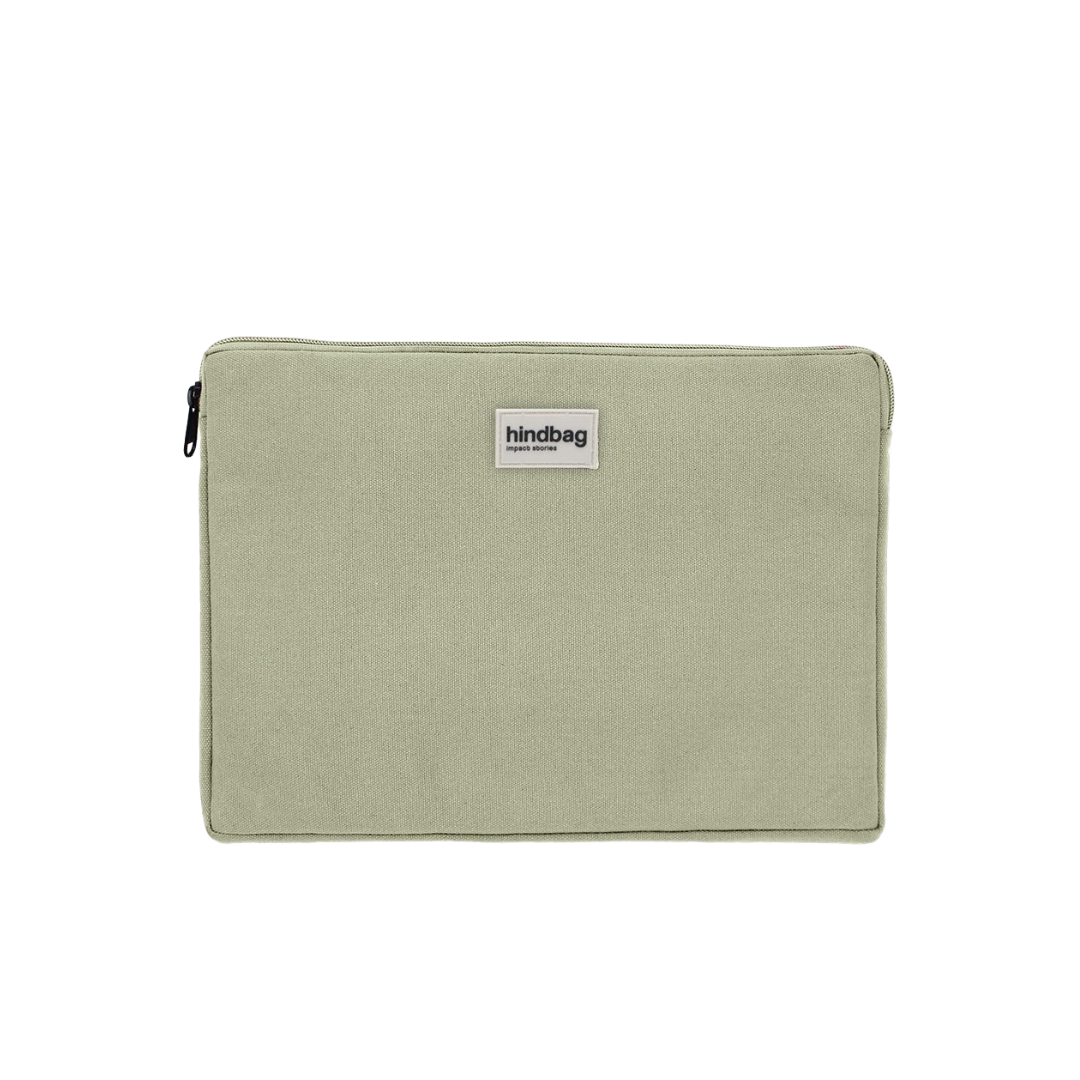 Ava laptop sleeve - Clay Green