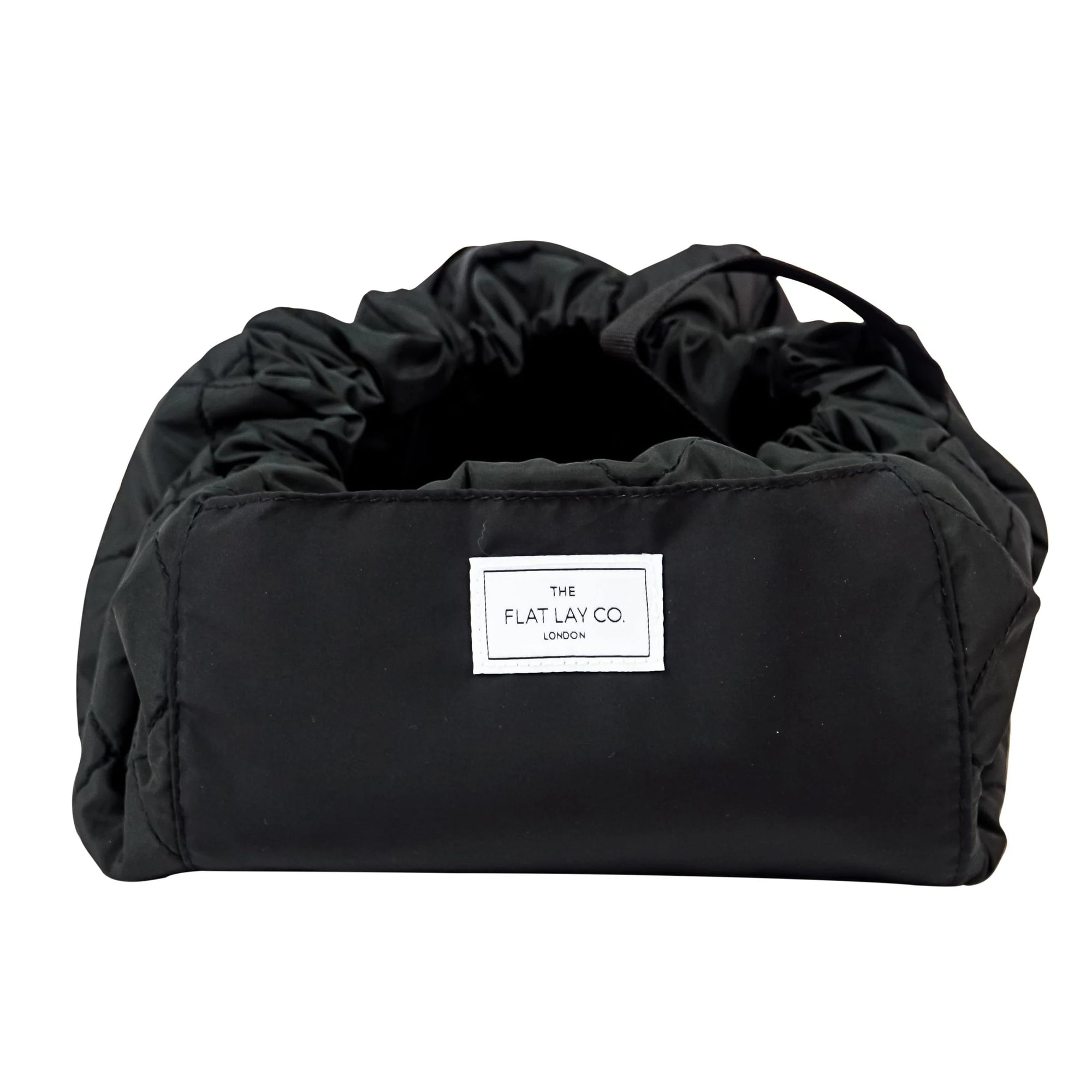 XXL Drawstring Flat Lay Makeup Bag - Classic Black