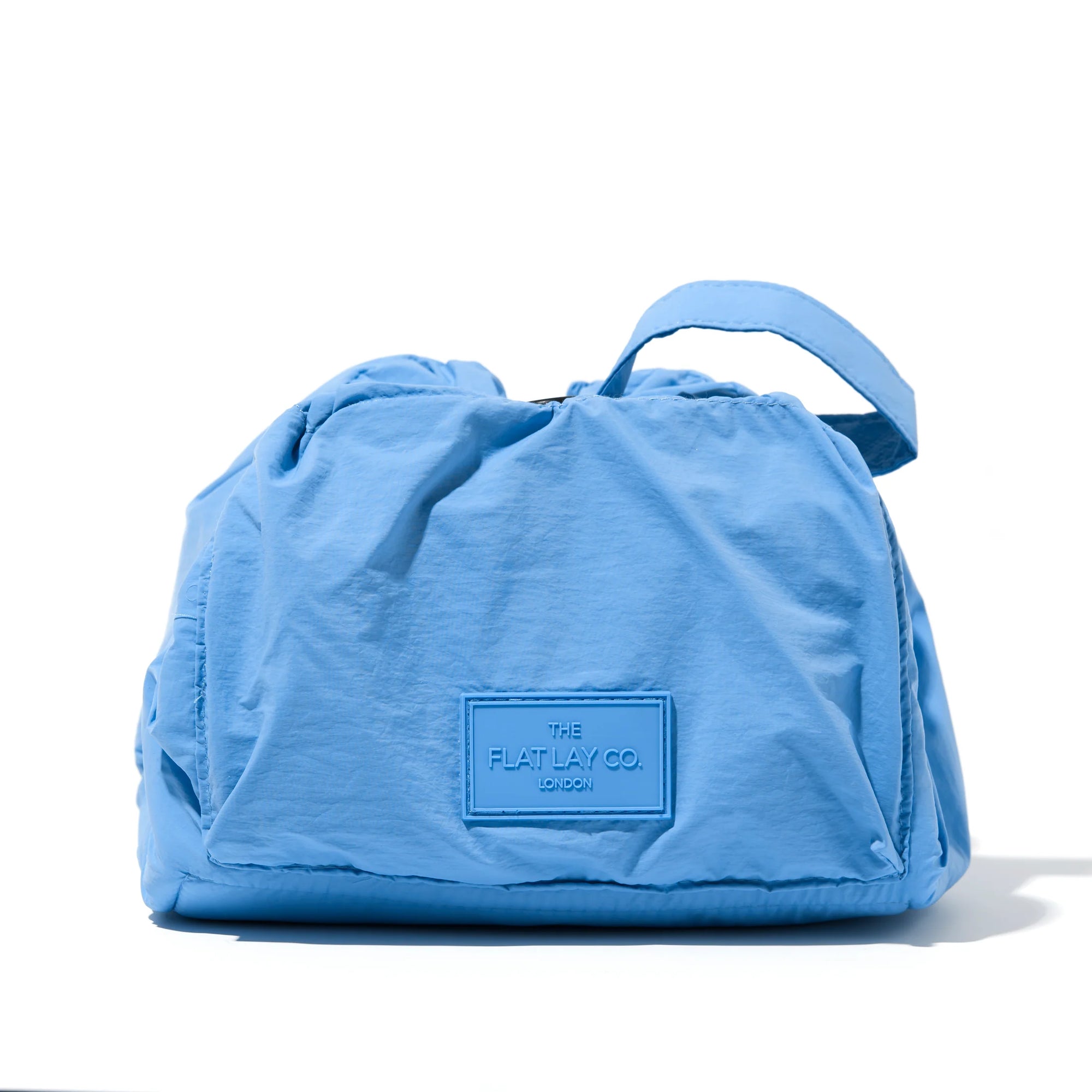 Parachute Drawstring Flat Lay Makeup Bag - Blue