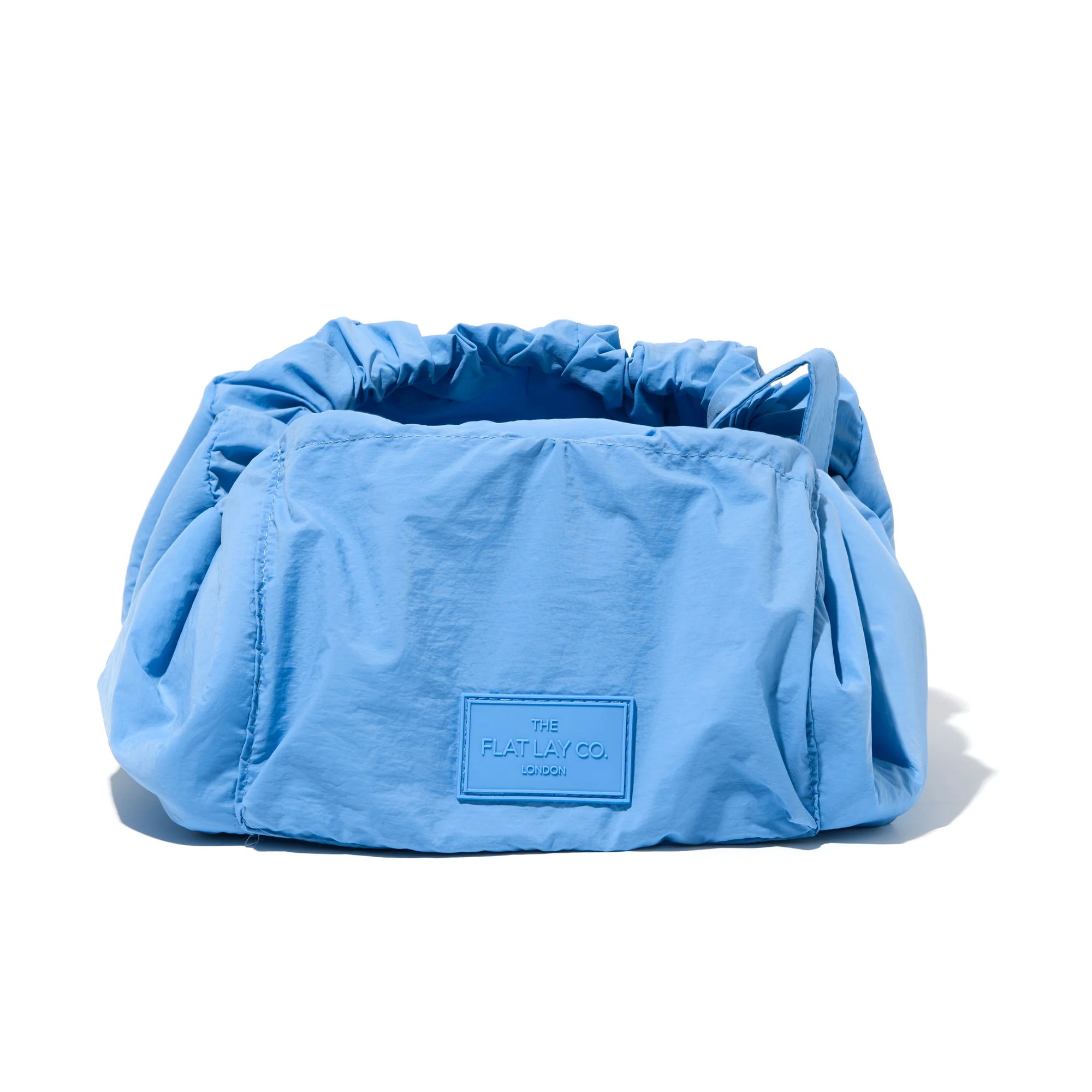 Parachute Drawstring Flat Lay Makeup Bag - Blue