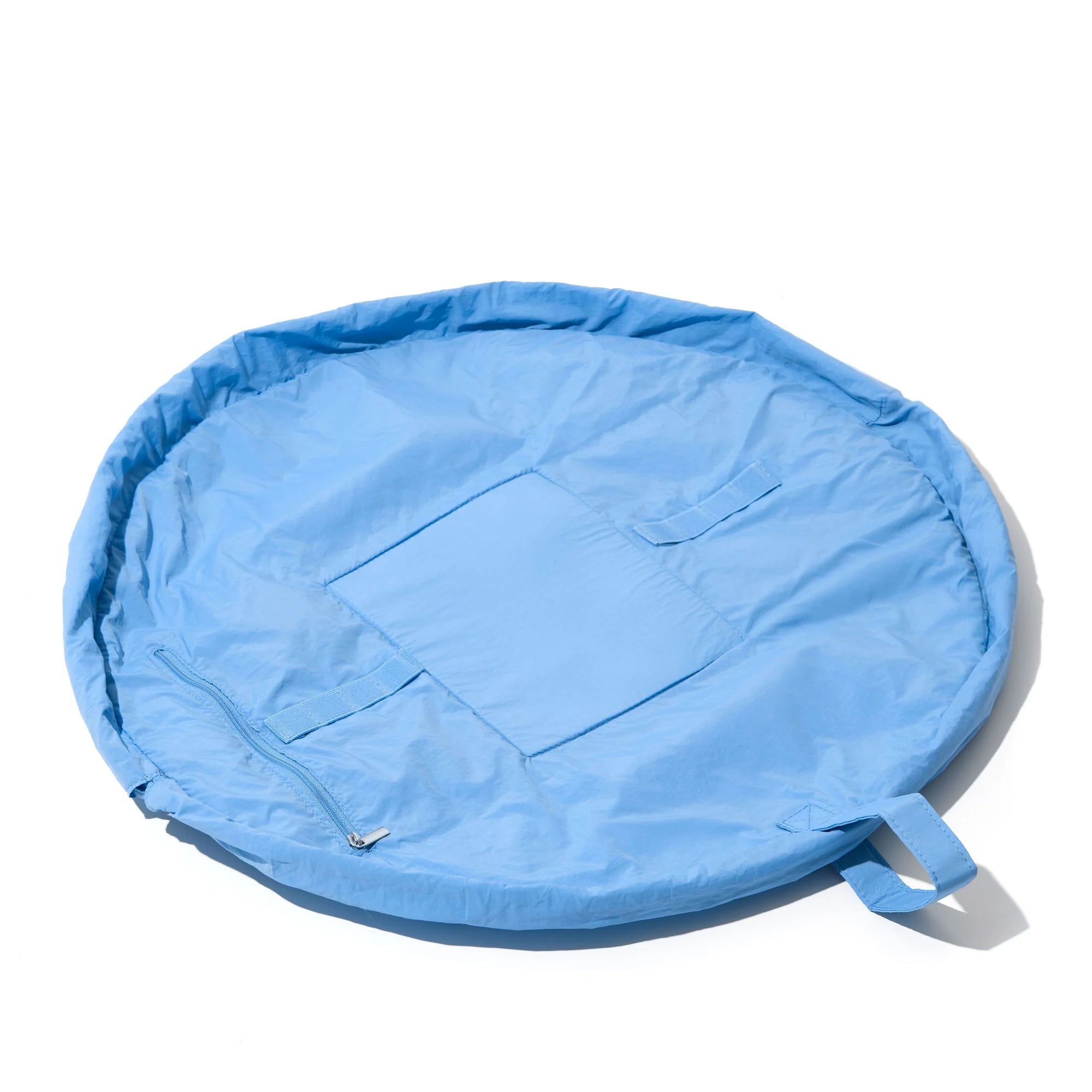 Parachute Drawstring Flat Lay Makeup Bag - Blue