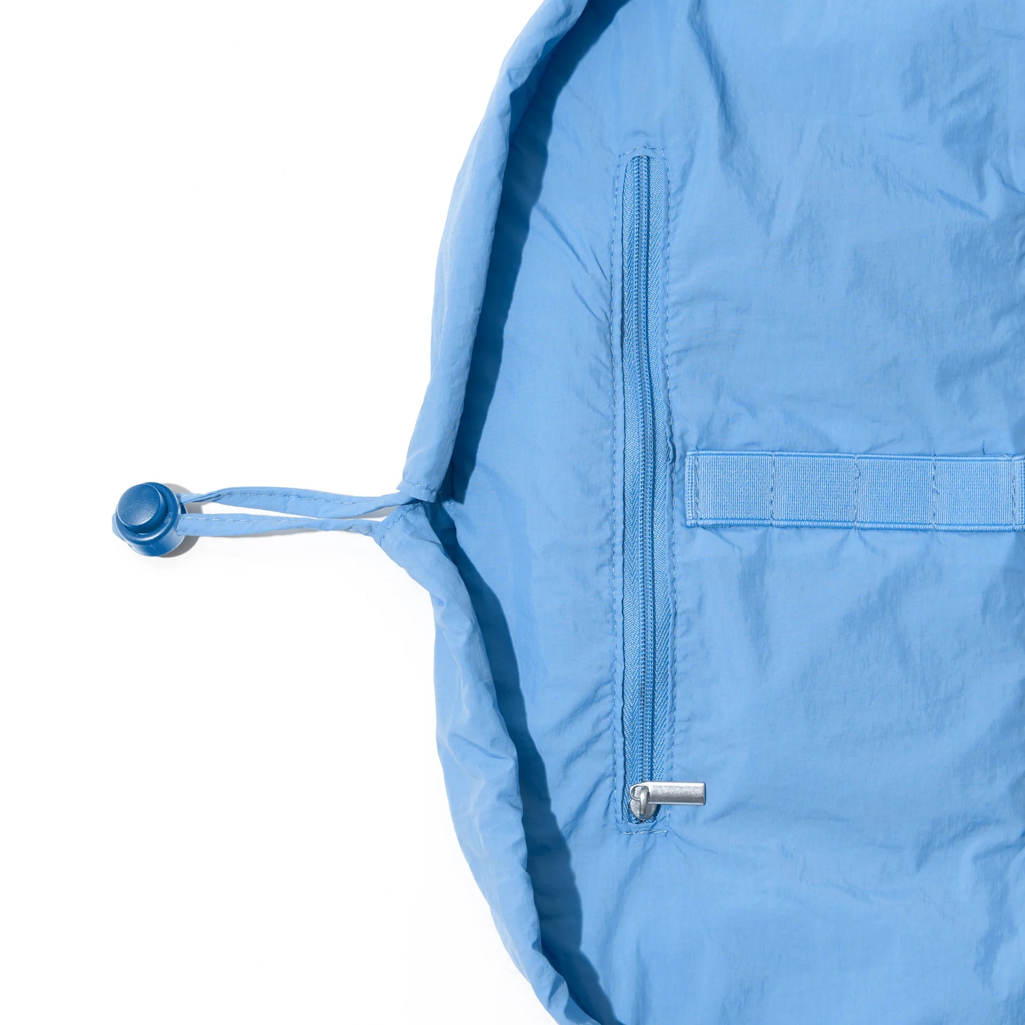 Parachute Drawstring Flat Lay Makeup Bag - Blue