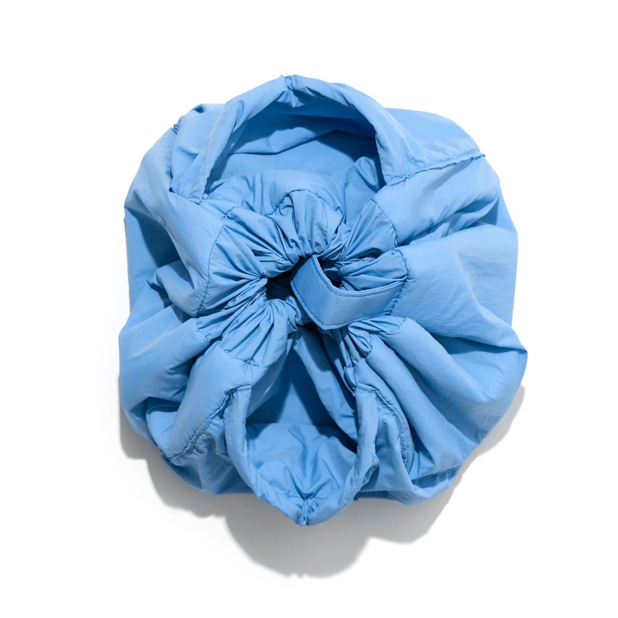 Parachute Drawstring Flat Lay Makeup Bag - Blue