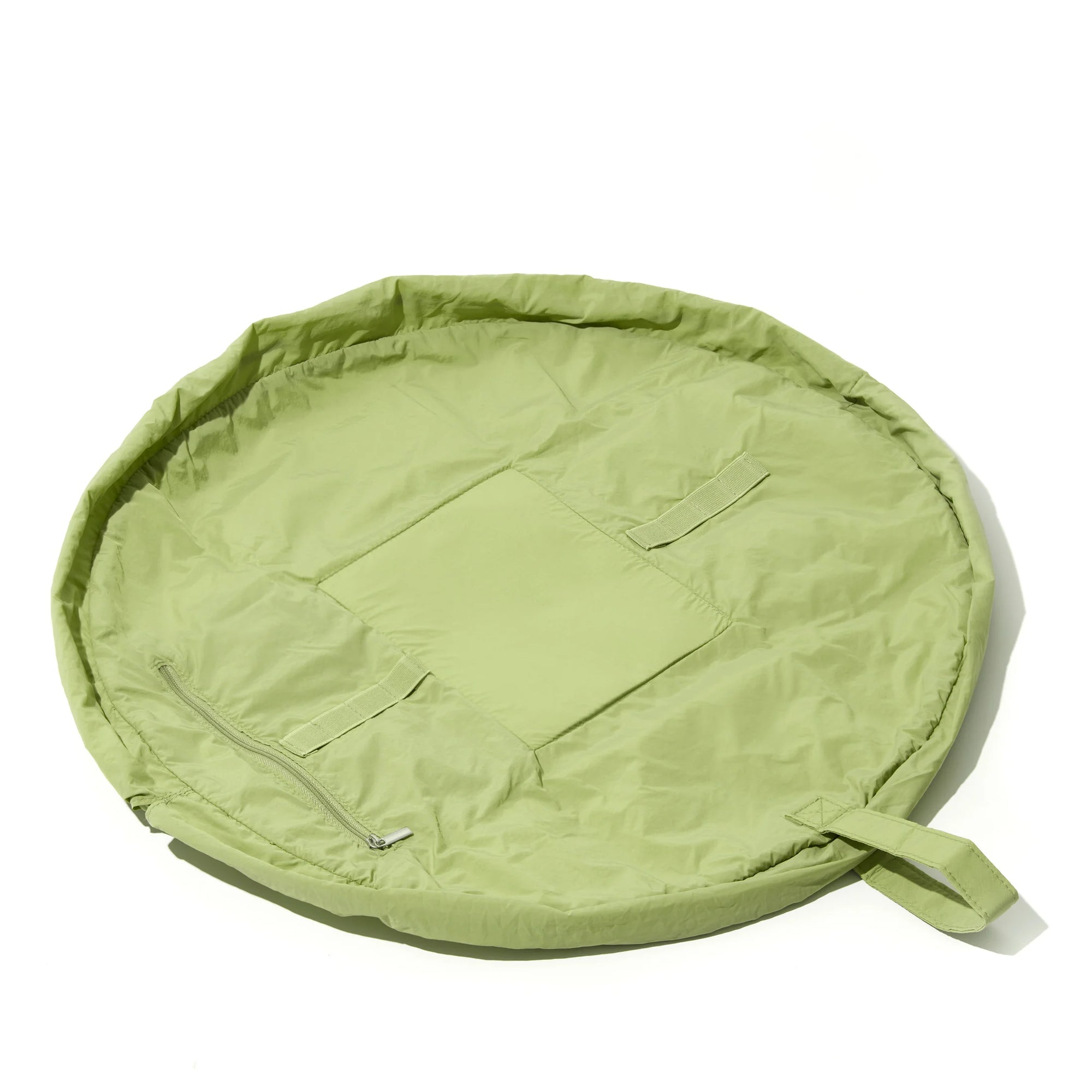 Parachute Drawstring Flat Lay Makeup Bag - Light Green
