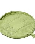 Parachute Drawstring Flat Lay Makeup Bag - Light Green