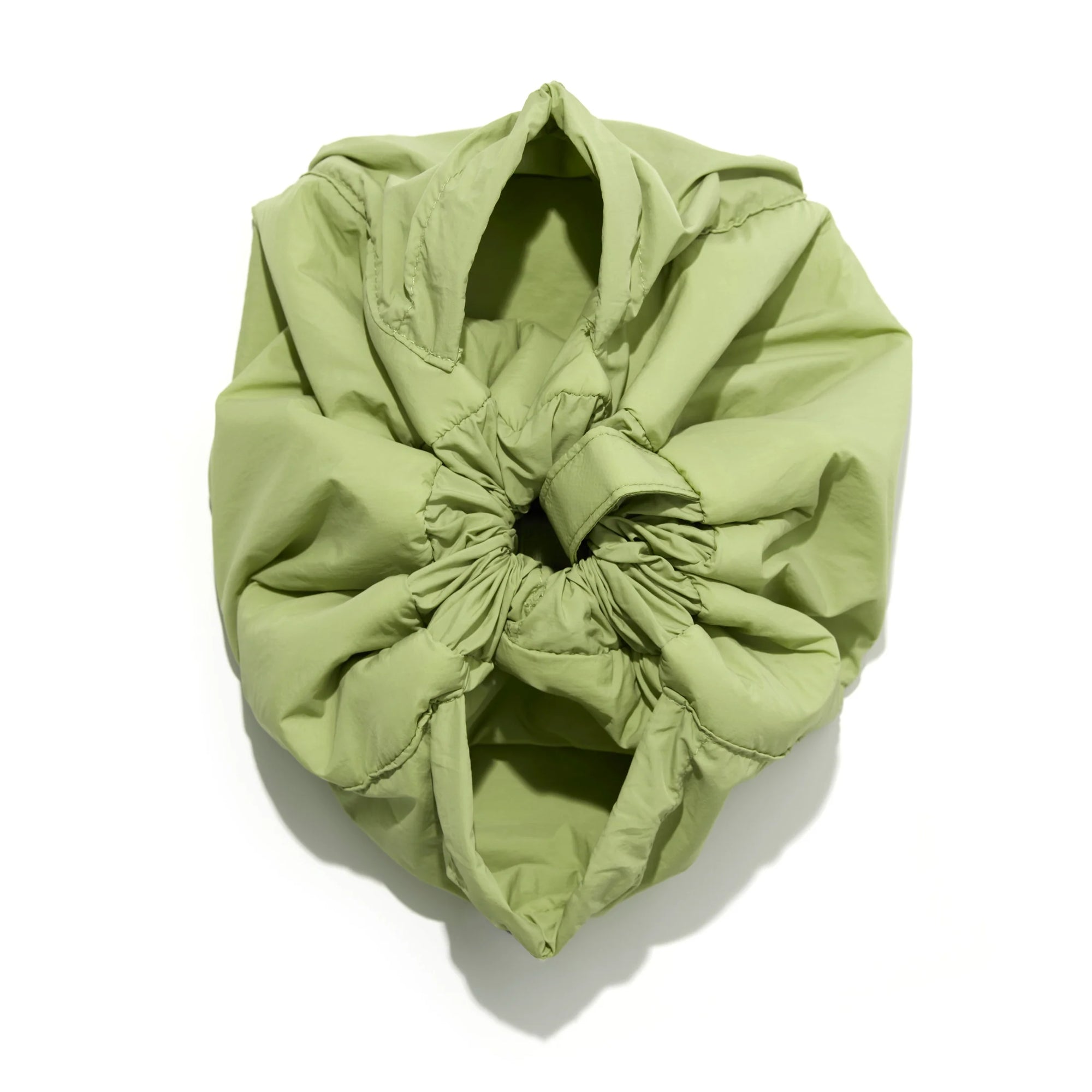 Parachute Drawstring Flat Lay Makeup Bag - Light Green