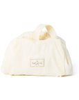 Parachute Drawstring Flat Lay Makeup Bag - Vanilla