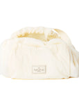 Parachute Drawstring Flat Lay Makeup Bag - Vanilla