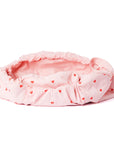 Parachute Drawstring Flat Lay Makeup Bag - Sweet Pink Hearts