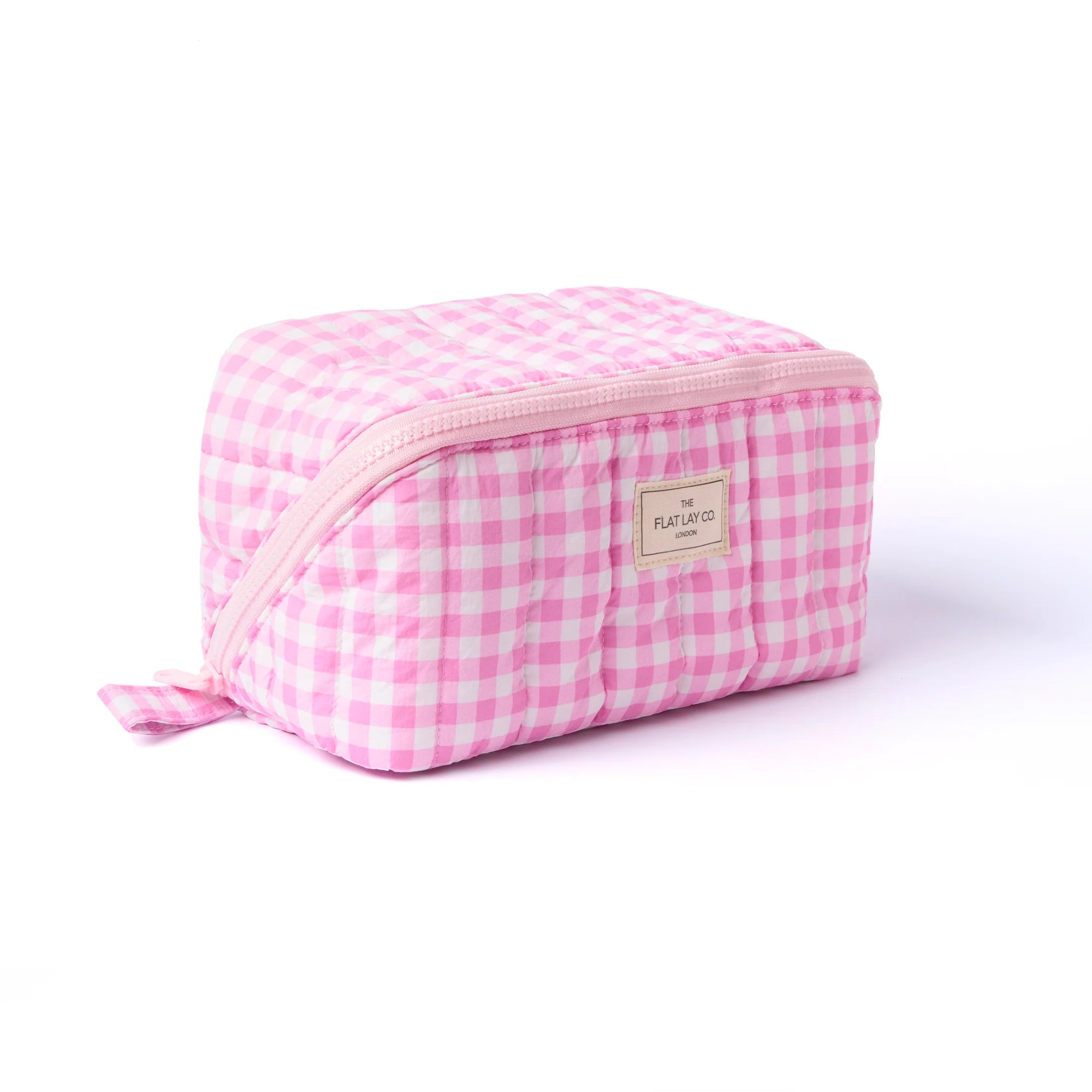 Makeup Box Bag - Pink Gingham