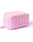 Makeup Box Bag - Pink Gingham