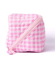 Makeup Box Bag - Pink Gingham