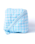 Makeup Box Bag - Blue Gingham