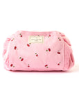 Drawstring Flat Lay Makeup Bag - Ditsy Cherries