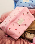 Makeup Box Bag - Ditsy Cherries