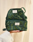 Makeup Box Bag - Green Leaves