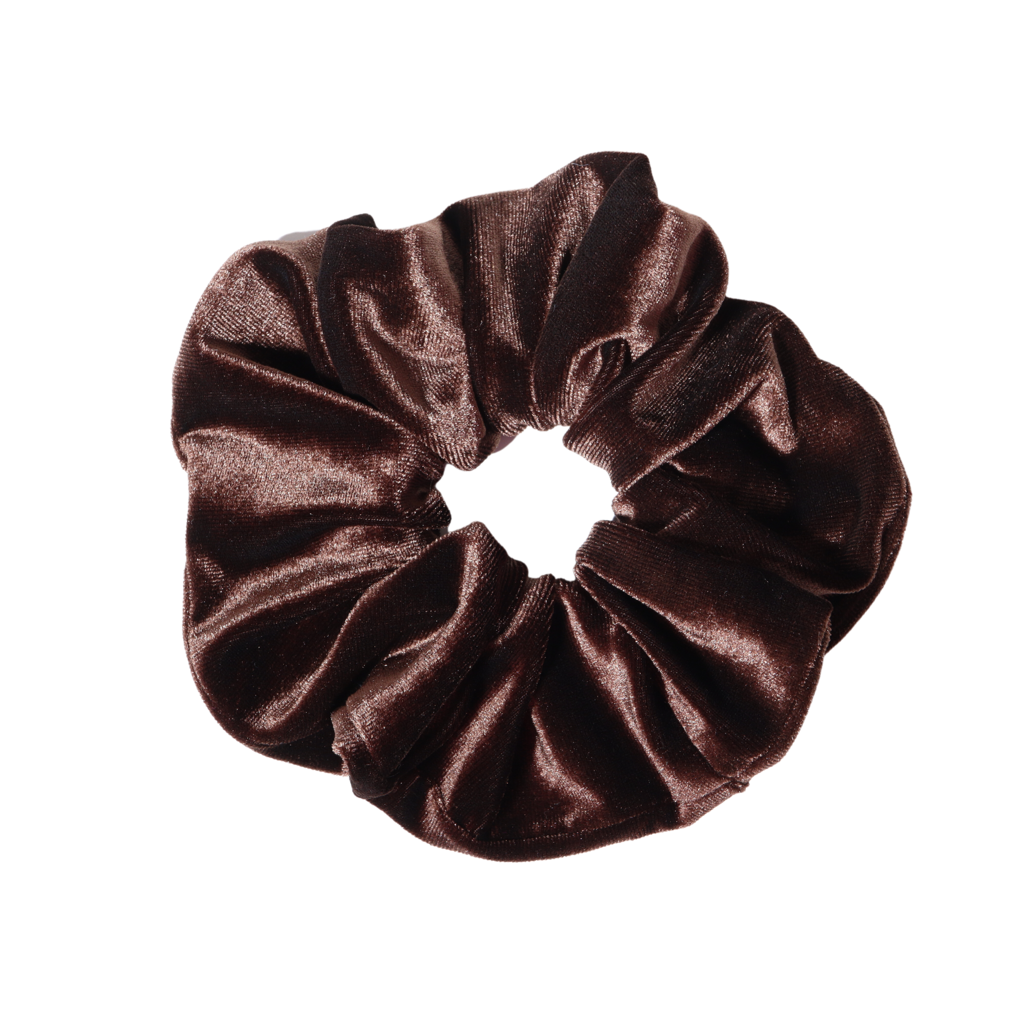 Oversized Velvet Scrunchie - Cocoa