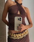 Isabela top - Brown