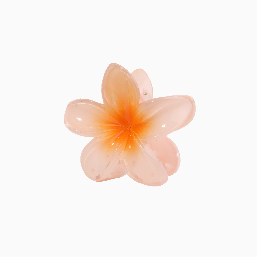 Flower Clip - Tangerine