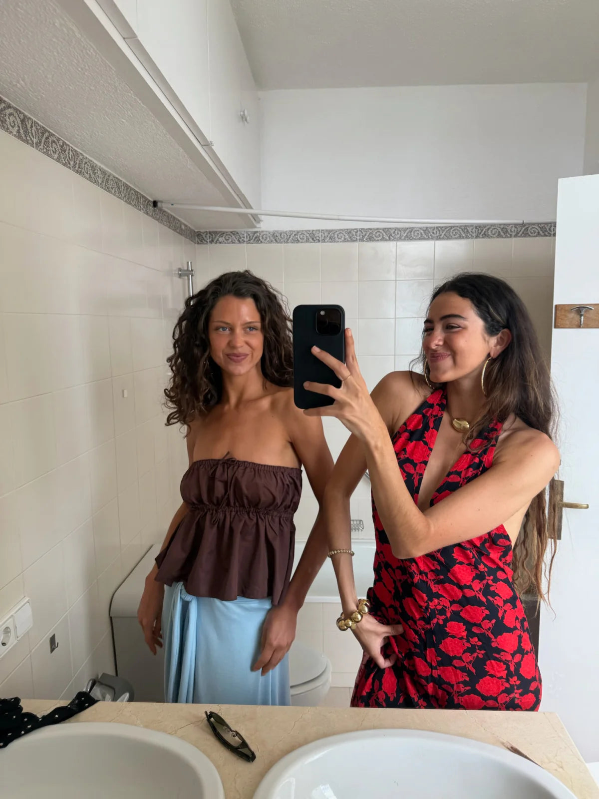 Camila Café top/skirt