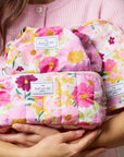 Drawstring Makeup Bag - Bouquet Flowers