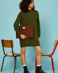 Ava laptop sleeve - Chocolate
