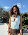 Isabela top - Celeste