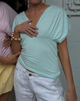 Isabela top - Celeste