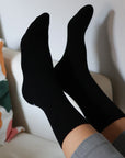 Organic Cotton socks - Plain black