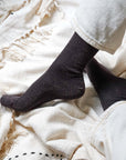 Glitter socks - Chocolate Dark Brown