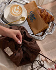 Drawstring Makeup Bag - Espresso