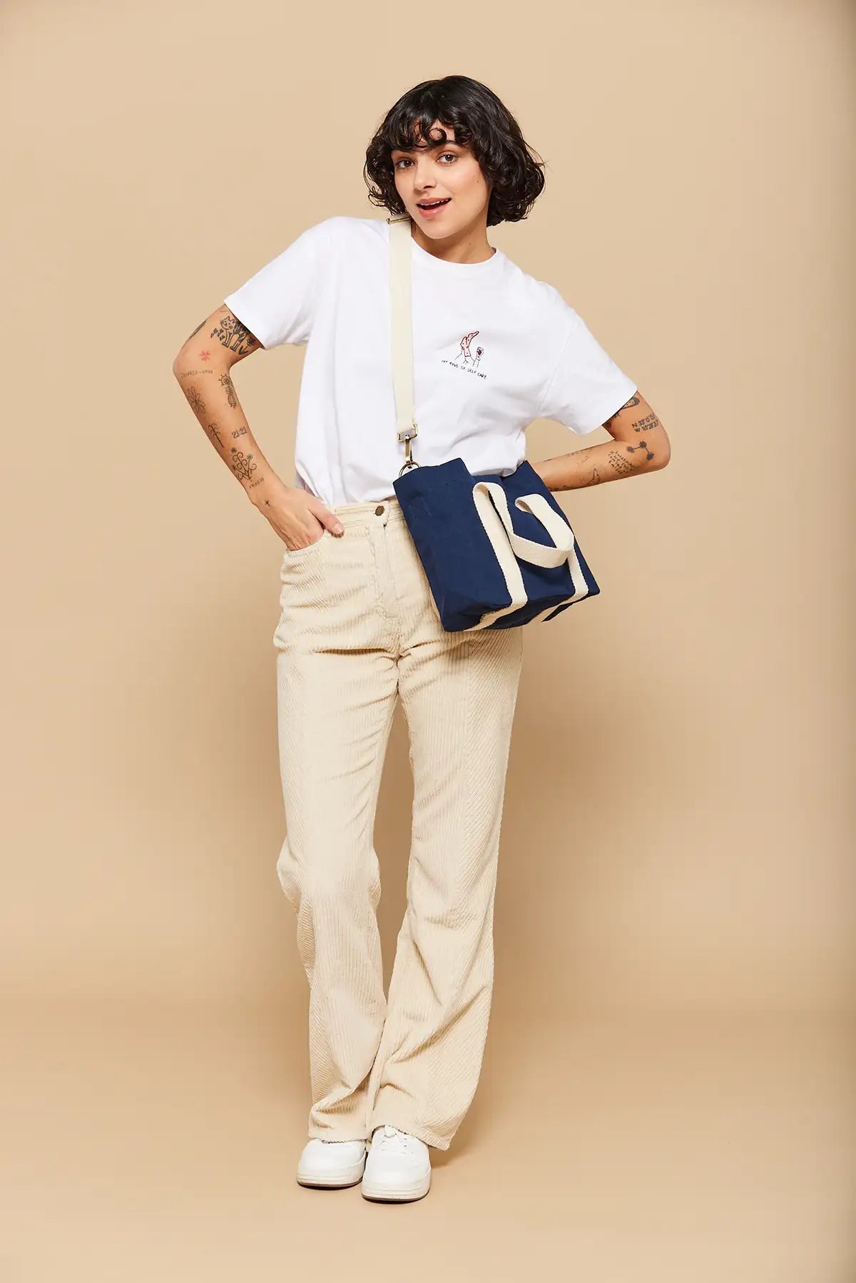 Louise mini tote - Navy