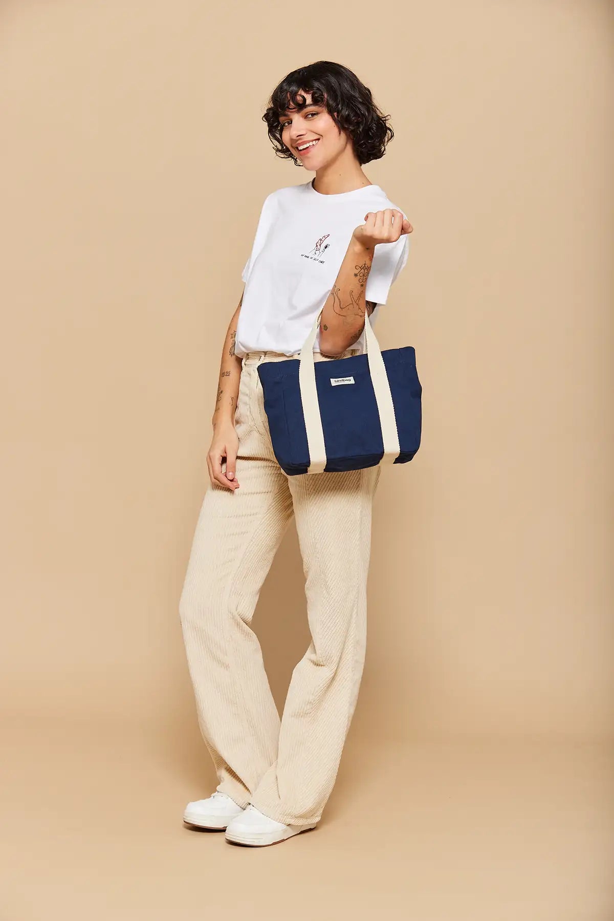 Louise mini tote - Navy