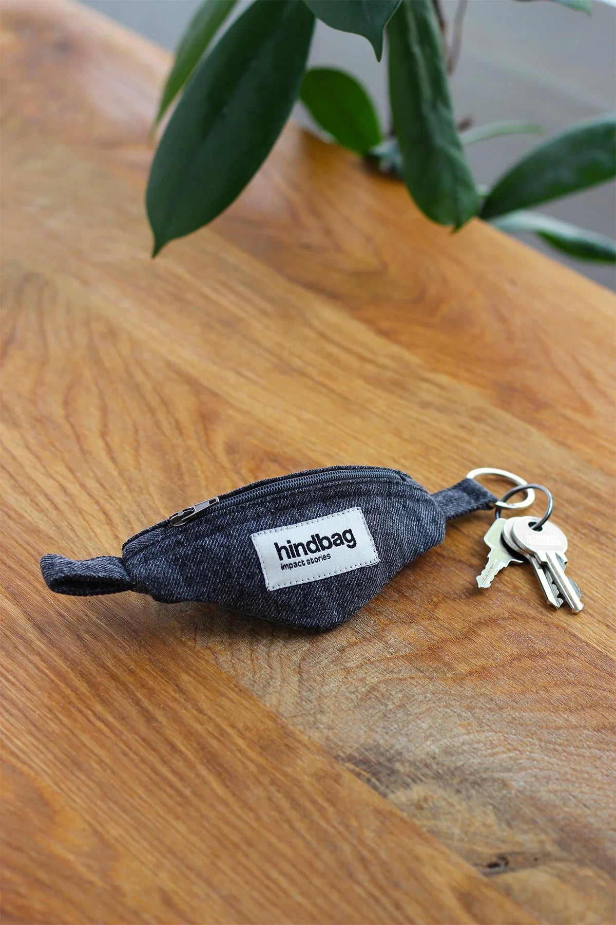 Côme banana keychain - Gray Denim