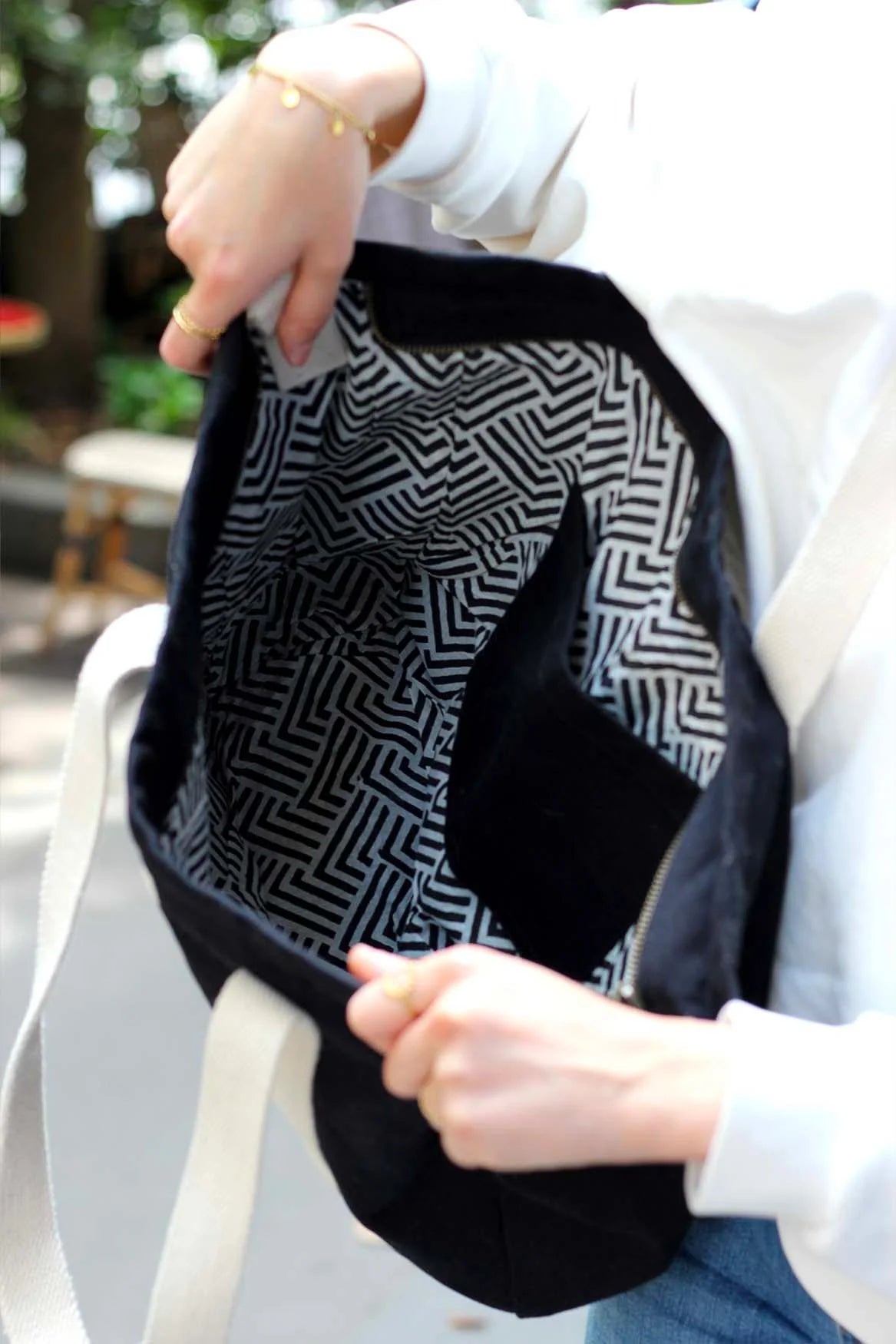 Cesar tote bag - Black